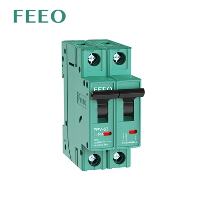 בטיחות סיטונאית MCB מפסקים מיניאטוריים 63A 1000V DC 1P 2P 3P 4P 1000V DC 63A 10KA